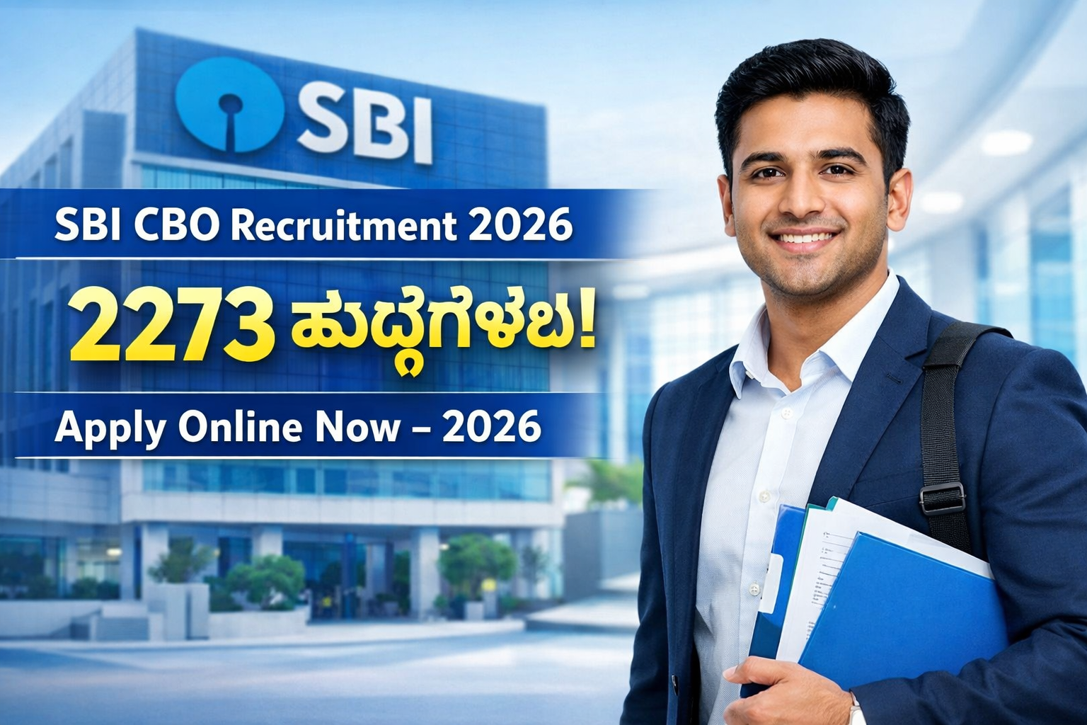 SBI announces massive recruitment of 2273 CBO officer posts in 2026