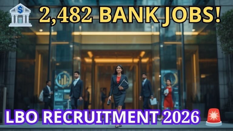 Bank of Baroda LBO Recruitment 2026 – 2482 Local Bank Officer ಹುದ್ದೆಗಳ ಬ್ಯಾಂಕಿಂಗ್ ಉದ್ಯೋಗ ಅವಕಾಶ